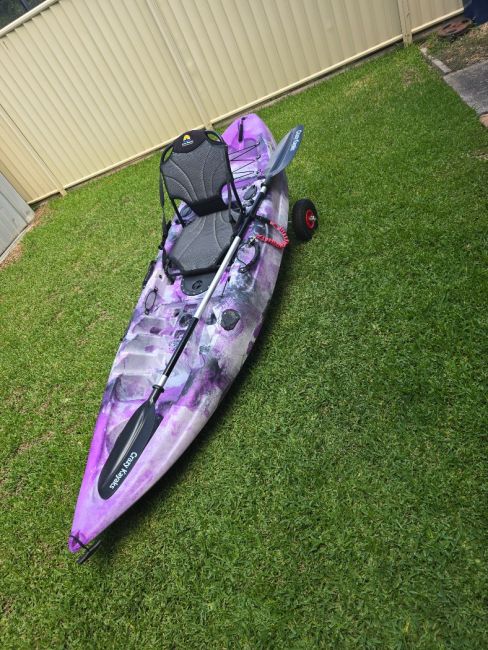 Kayak with accessories 